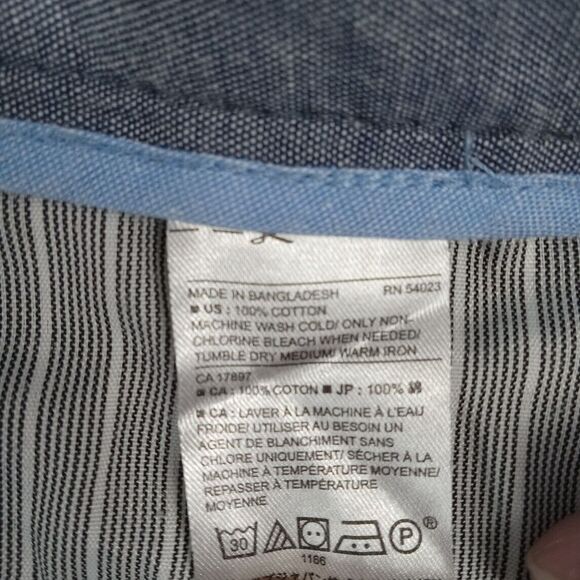 Banana Republic Pants Mens 34x34 Blue Geometric Print Aiden Chinos Preppy - Picture 8 of 9